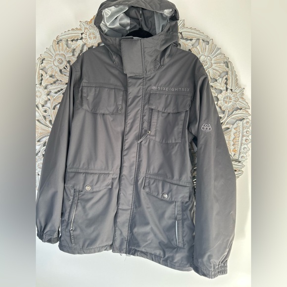 686 Men's Authentic Smarty Form Gray Jacket Size Small - Picture 5 of 10